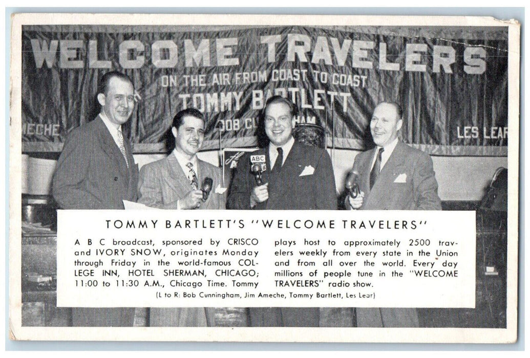 1960 Tommy Bartlett's College Inn Hotel Sherman Crisco Chicago Illinois Postcard