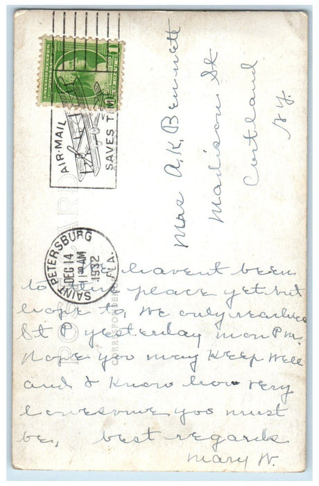 1932 Looking At Wonders Of Silver Springs Glass Bottom Boats RPPC Photo Postcard