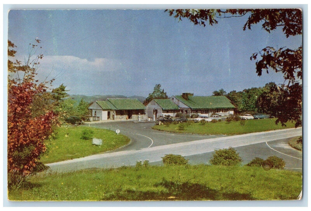 c1960 Bluffs Coffee Shop Doughton Blue Ridge Parkway North Carolina NC Postcard