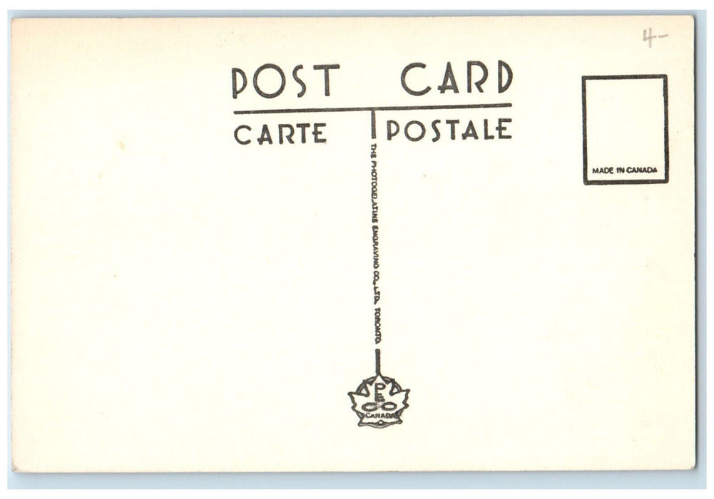 c1930's Freighter Entering Lock No. 7 Thorold Ontario Canada Antique Postcard