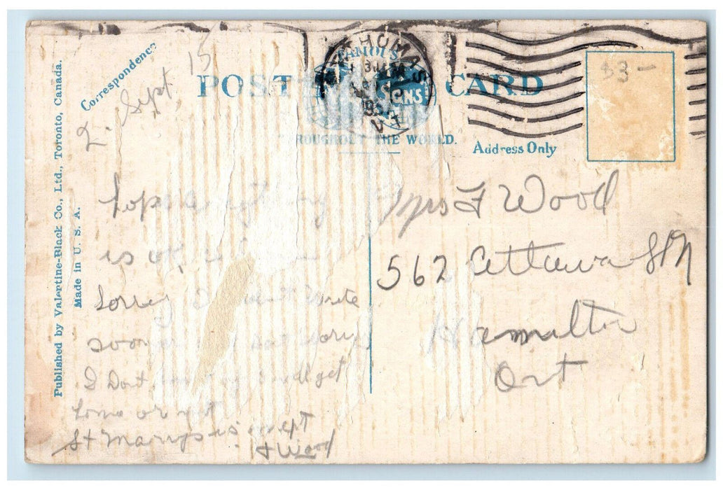 1937 Talbot Street Business Section St. Thomas Ontario Canada Posted Postcard