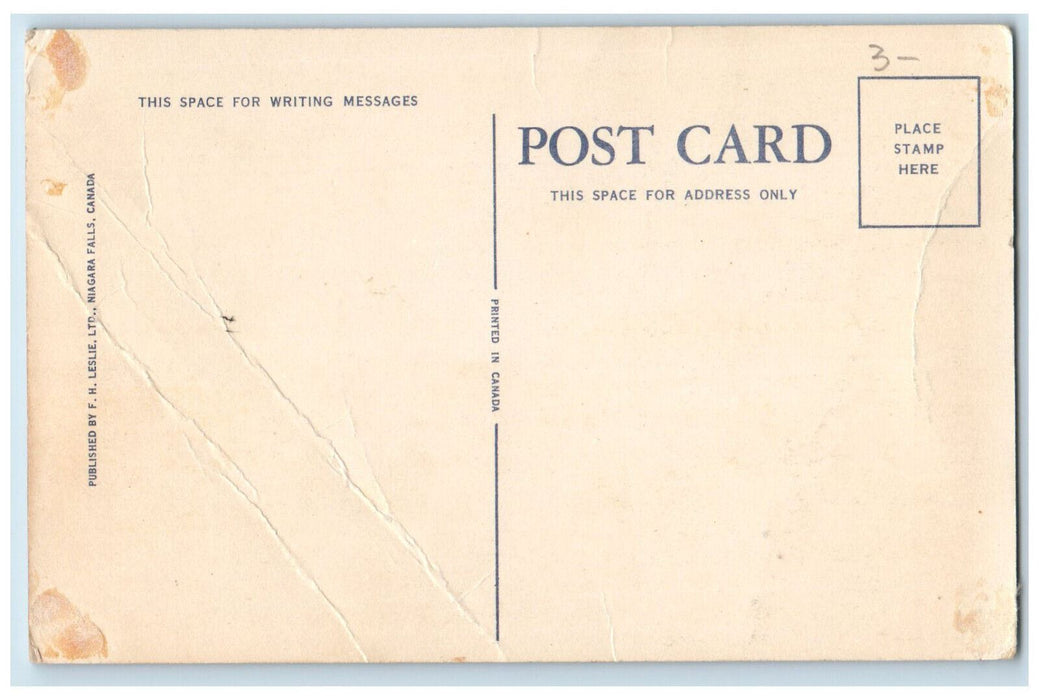 c1950's Str. Canadiana Arrives at Dock Crystal Beach Ontario Canada Postcard