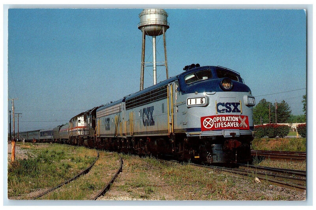 c1960 CSX Transportations Units Numbers Train Cayce South Carolina SC Postcard