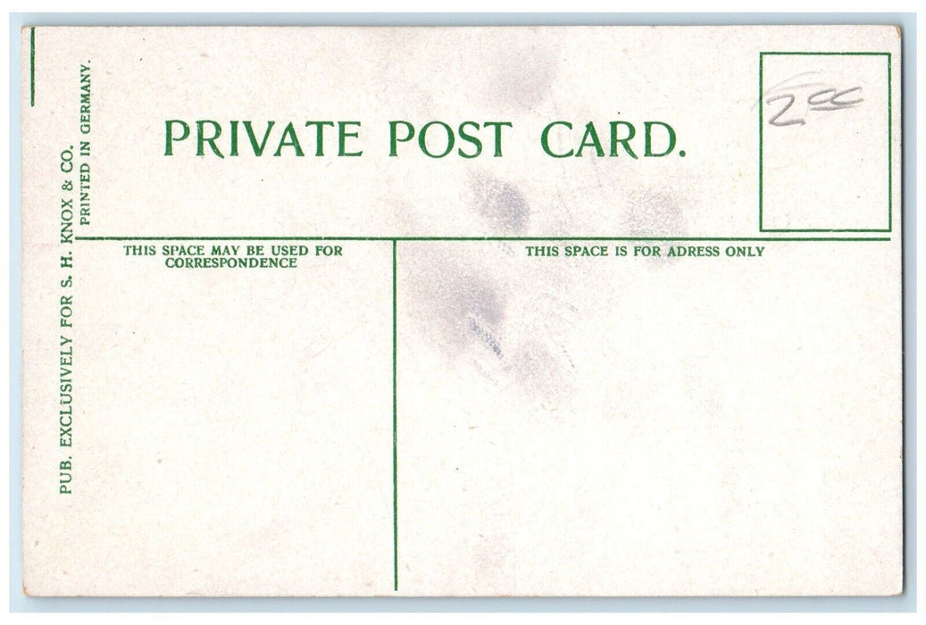 1910 Manual Training School Building Saginaw Michigan MI Antique Posted Postcard