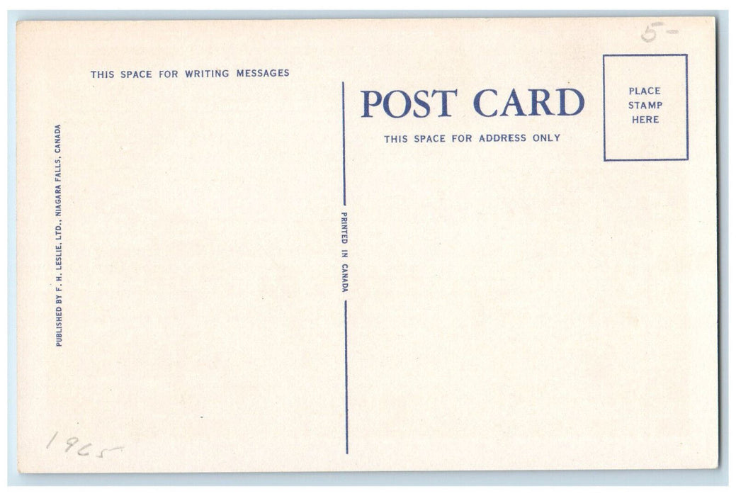 c1950's Byng Bridge Boating at Dunnville Ontario Canada Vintage Postcard