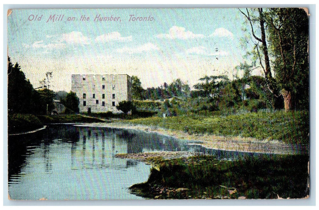 1909 Old Mill on the Humber Toronto Ontario Canada Antique Posted Postcard