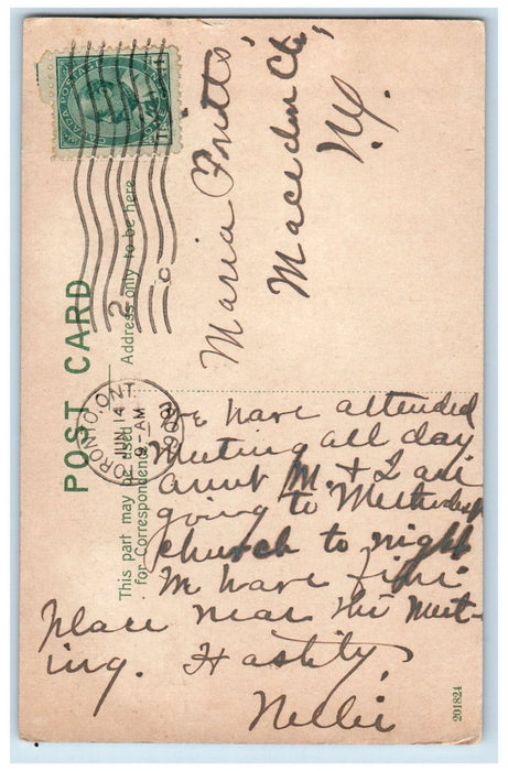 1909 Old Mill on the Humber Toronto Ontario Canada Antique Posted Postcard
