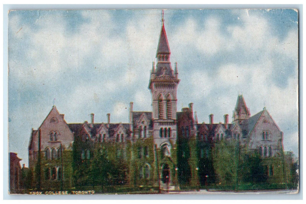 1906 Knox College Toronto Ontario Canada Antique Canadian View Card Postcard