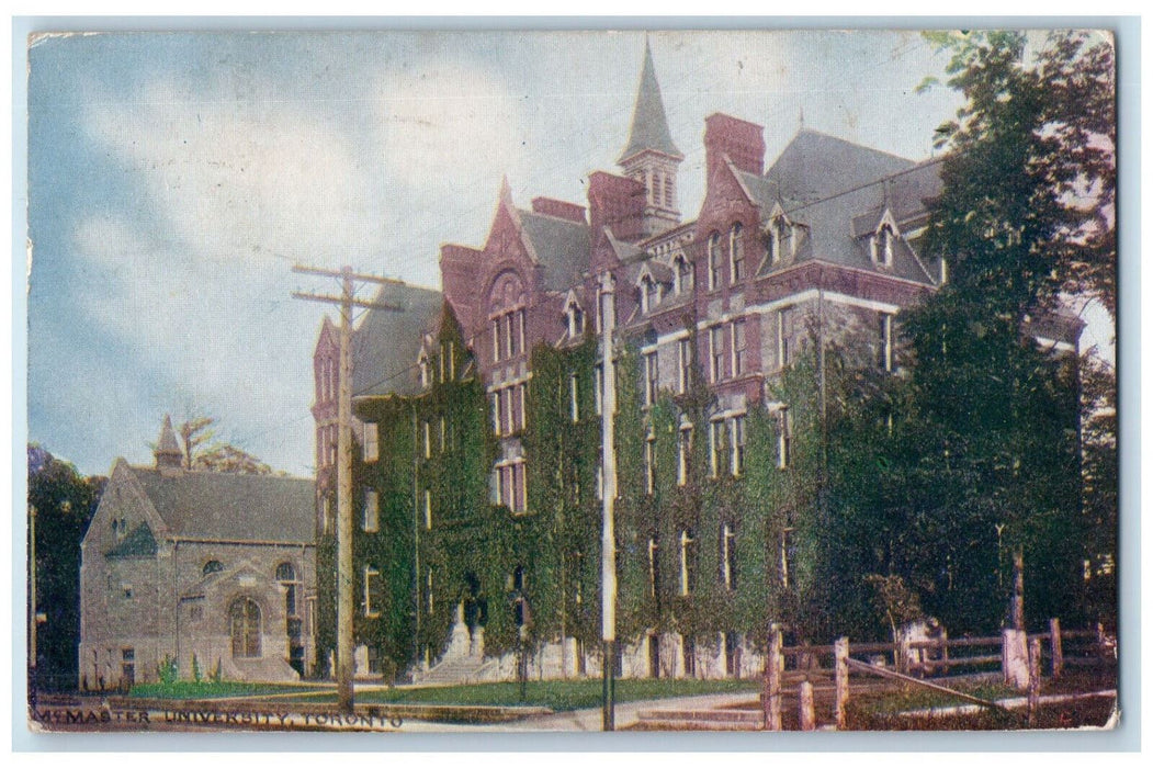 1906 Master University Toronto Ontario Canada Canadian View Card Postcard