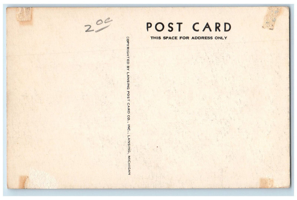 Mary Mayo Hall Michigan State College East Lansing Michigan MI Vintage Postcard