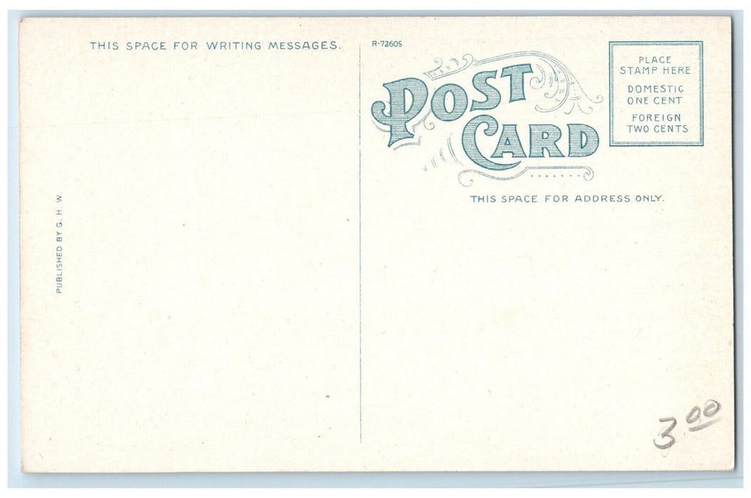View Of Steamer Ship S.S. Manitou Northen Michigan Line MI Antique Postcard