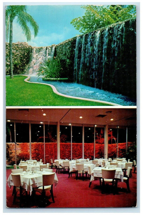 c1960 Zinn Restaurant Cocktail Lounge Multi-View Sarasota Florida FL Postcard
