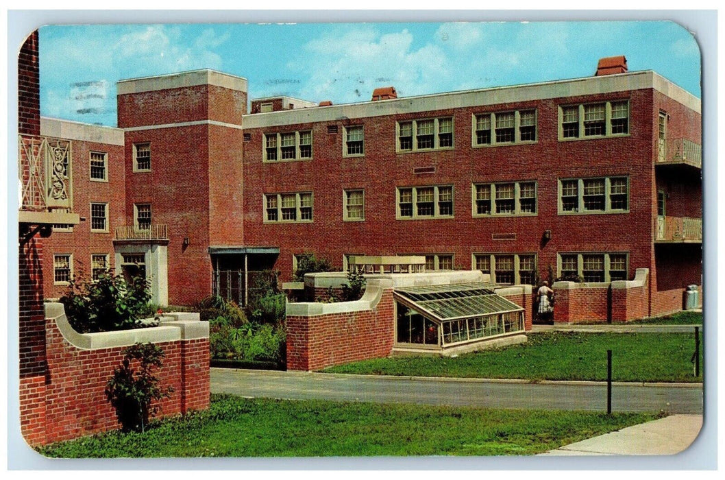 1959 School Pharmacy Drug Garden Experimental Green House Connecticut Postcard