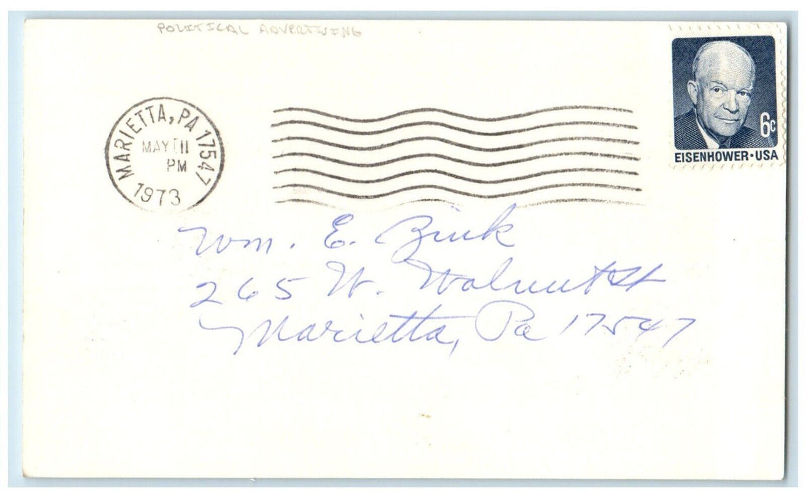 1973 Tax Collector Leroy Appley Primary Election Political Advertising Postcard