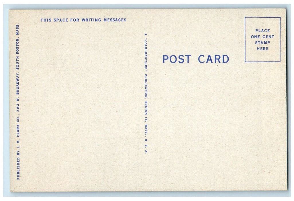1940 Scenic View Dorchester Heights Monument South Boston Massachusetts Postcard