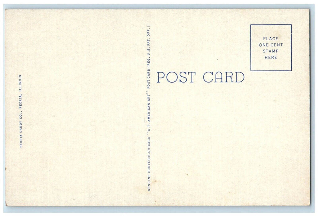 c1940 Exterior View Methodist Hospital Building Peoria Illinois Antique Postcard