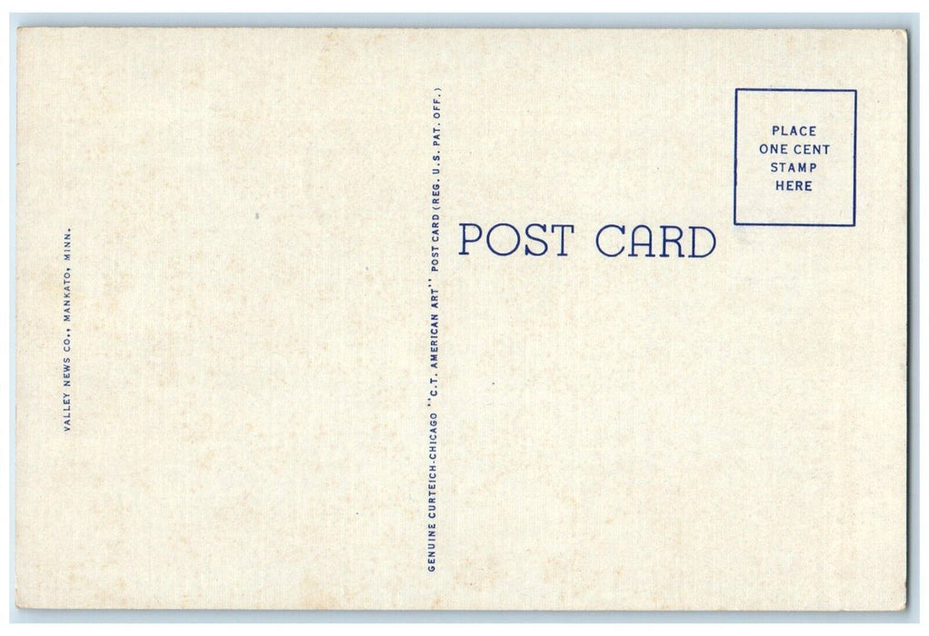 c1940 Scenic Rapidan Dam Mankato Minnesota MN Antique Vintage Unposted Postcard
