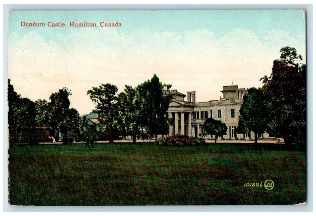 1911 Dundurn Castle Hamilton Ontario Canada Valentine & Sons Postcard