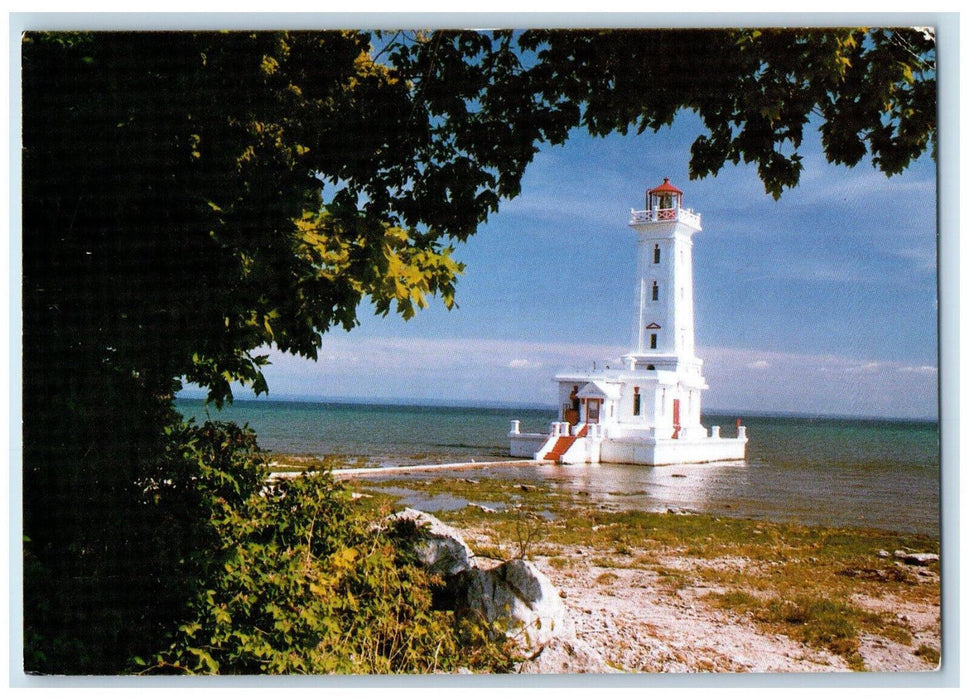 c1950's The Point Abino Lighthouse Fort Erie Ontario Canada Postcard