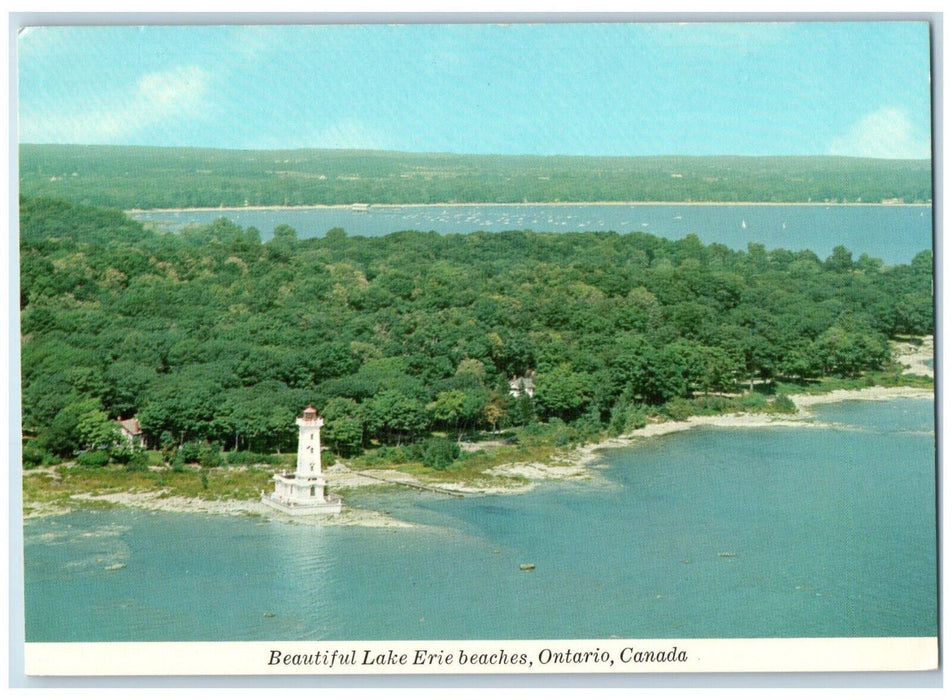 c1960's Famous for Boating Beautiful Lake Erie Beaches Ontario Canada Postcard