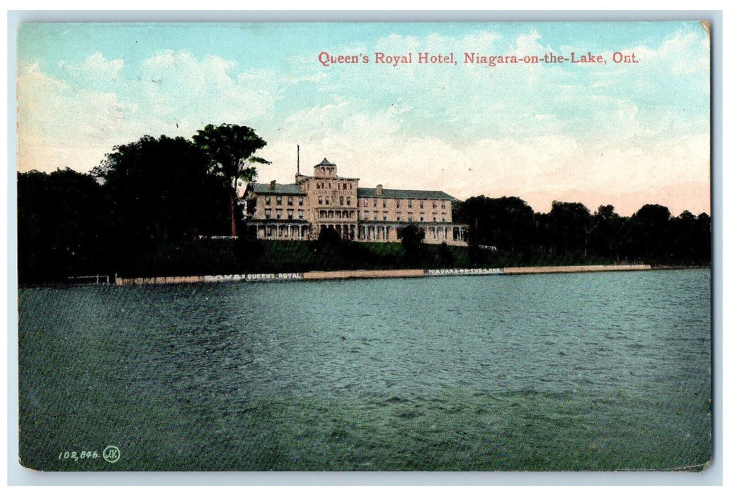 1908 Queen's Royal Hotel Niagara on the Lake Ontario Canada Posted Postcard