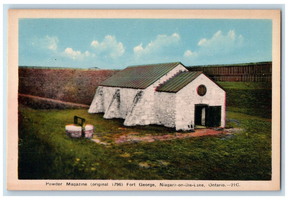 c1960's Powder Magazine Fort George Niagara on the Lake Ontario Canada Postcard