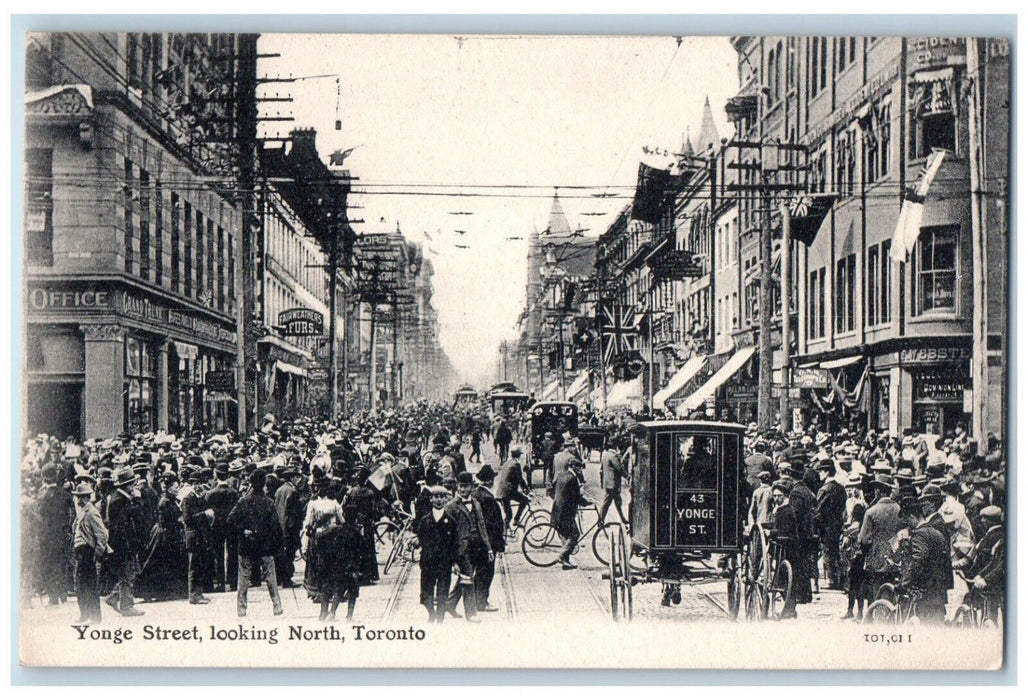 c1905 Fairweather's Furs Yonge Street Toronto Ontario Canada Postcard