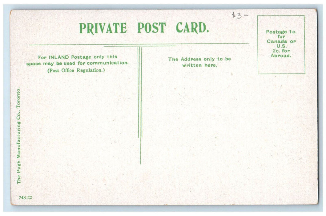 c1910 Toronto Street Showing Post Office Toronto Ontario Canada Antique Postcard
