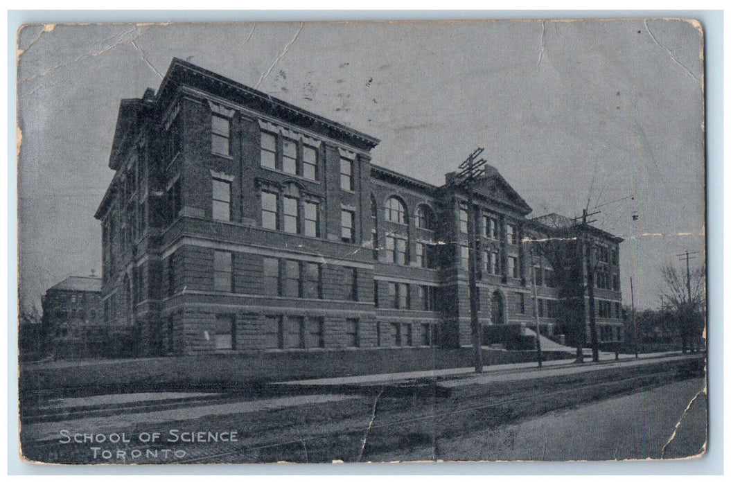 1907 School of Science Toronto Ontario Canada Antique Posted Postcard