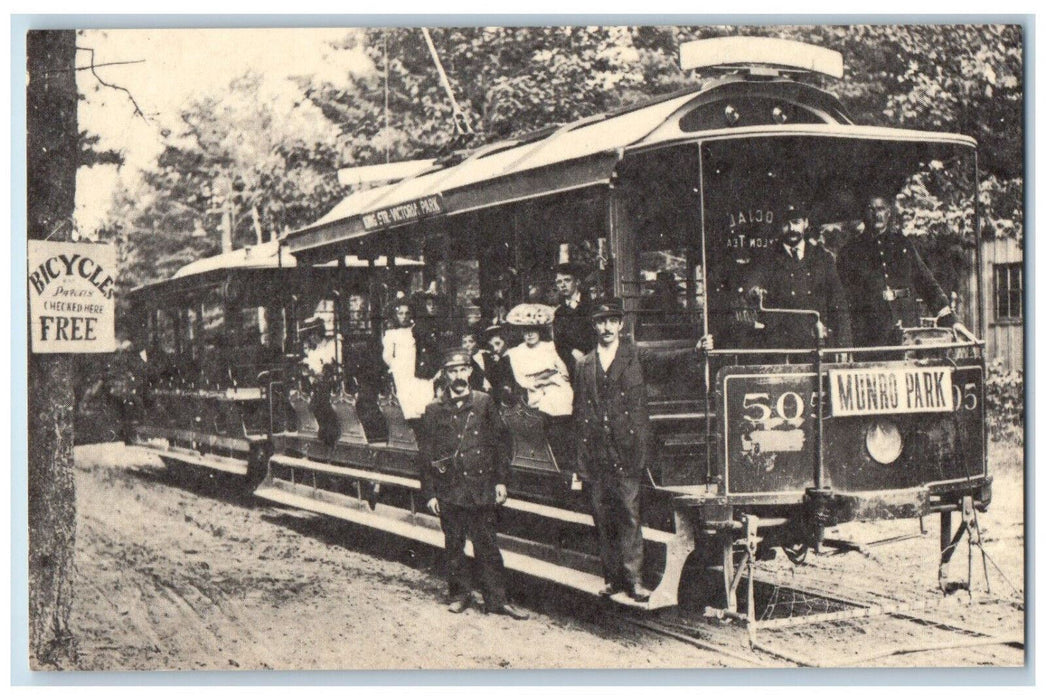 c1940's 505 Munro Park Train Toronto Railway Company Ontario Canada Postcard