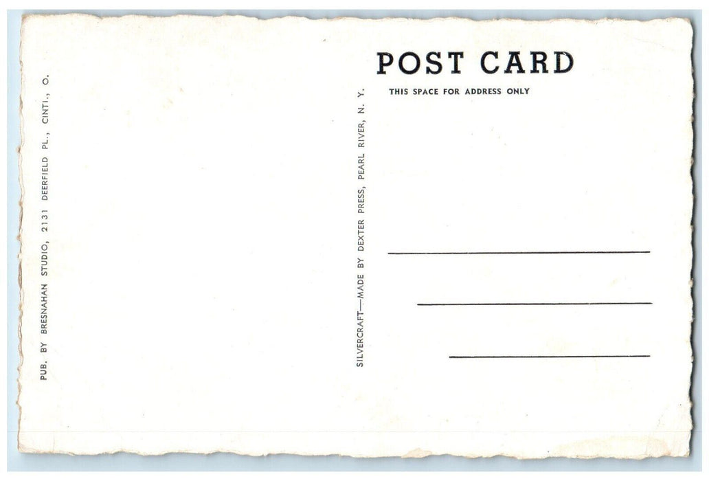 c1940 Seven Mile Bridge Pidgeon Key Overseas Highway Marathon Florida Postcard