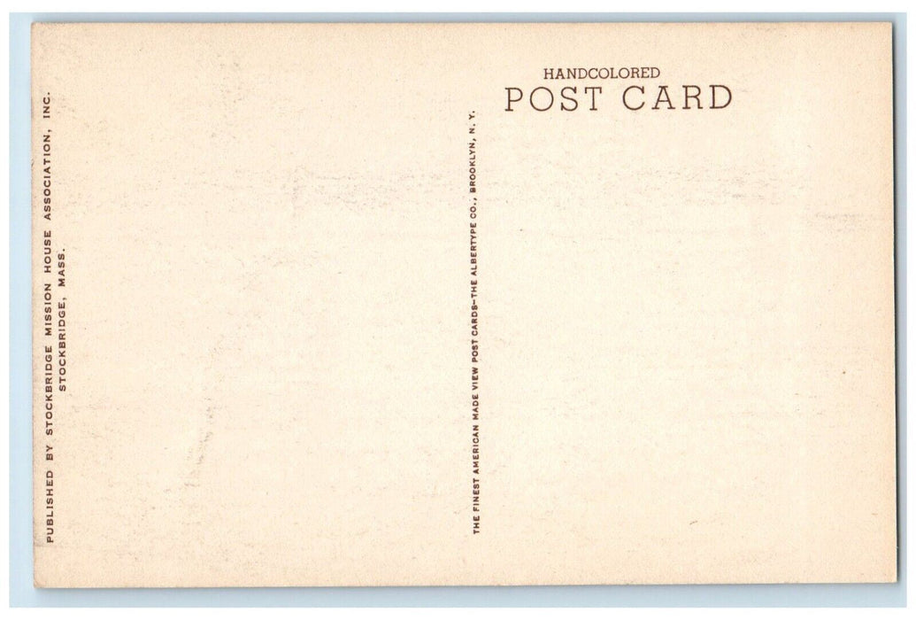 c1940 Kitchen Stockbridge Mission House Chair Stockbridge Massachusetts Postcard