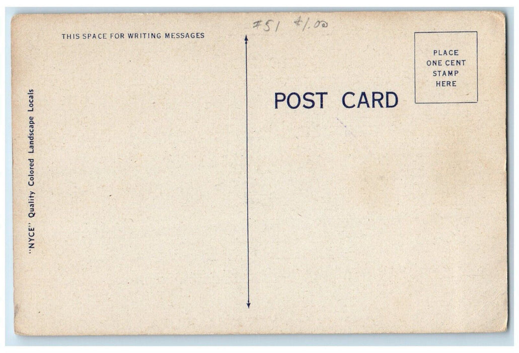 c1940 Greetings From New Holland River Lake Flower Pennsylvania Vintage Postcard