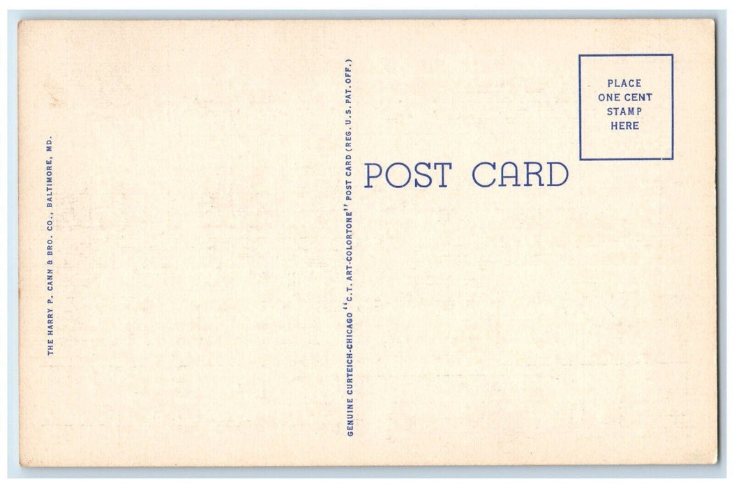 c1940 Yacht Basin Chesapeake Bay Pier Dock Havre de Grace Maryland MD Postcard