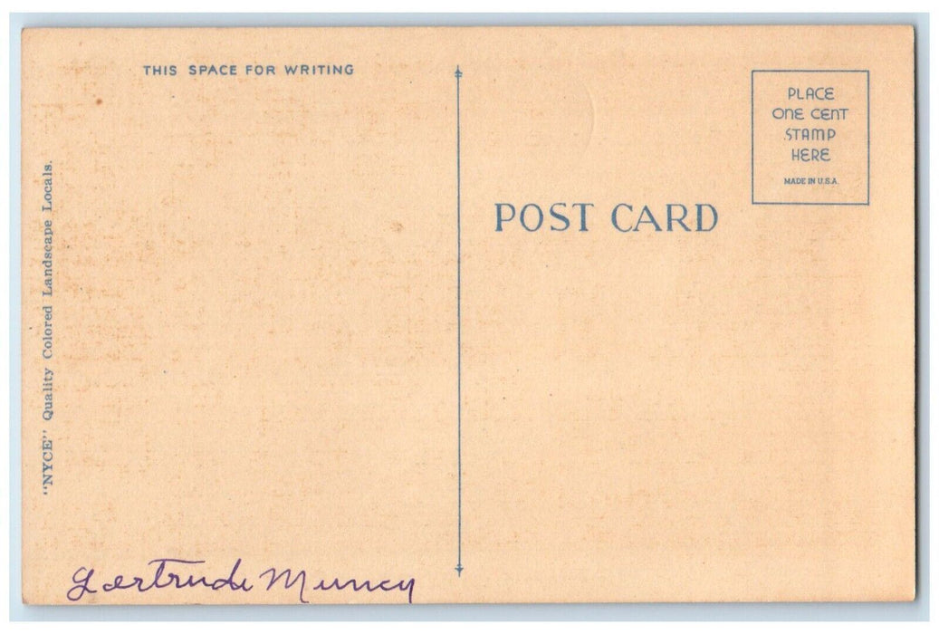 c1940 Greetings From Louisa Kentucky KY Banner Moonlight Night Antique Postcard