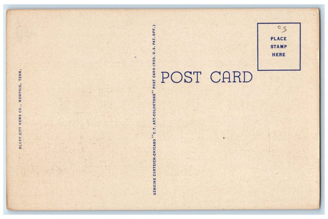 c1940 Memphis Museum Memphis Park Commission Exterior Memphis Tennessee Postcard