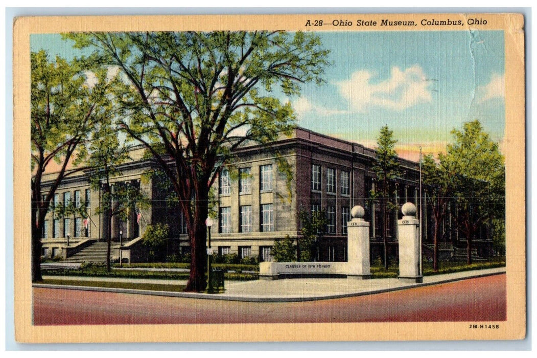 1944 Ohio State Museum Exterior Building State University Columbus Ohio Postcard