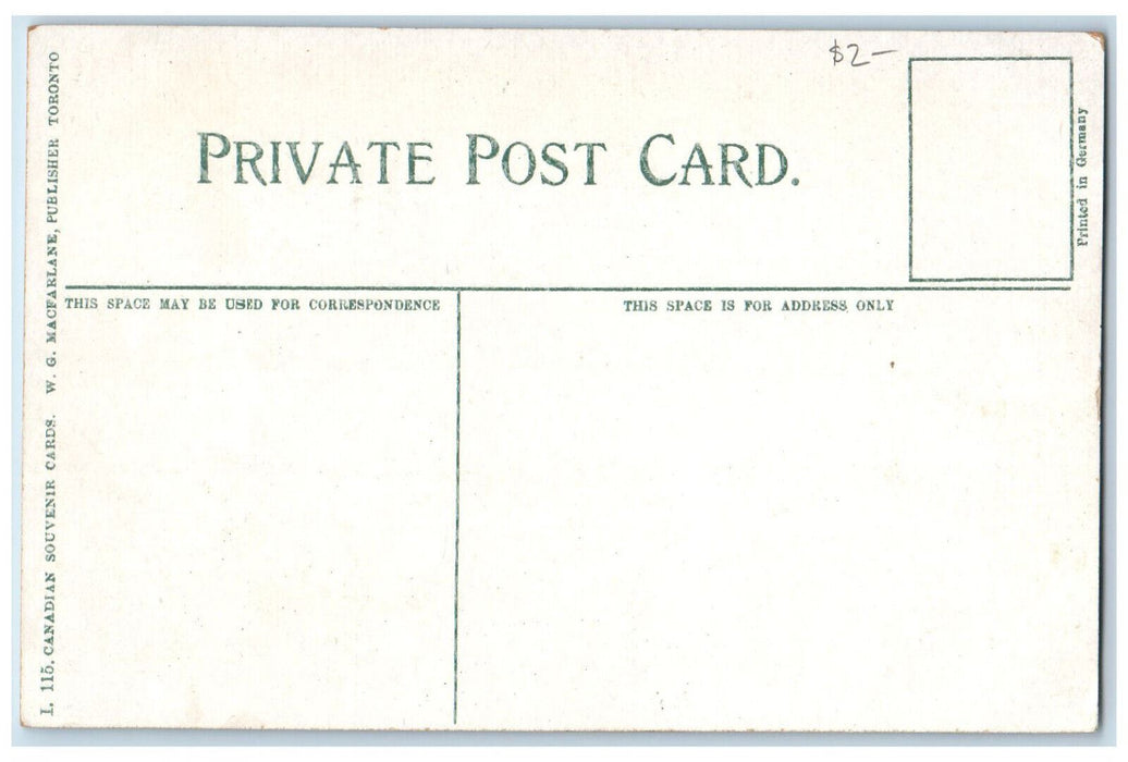 c1910 Union Station Toronto Ontario Canada Antique Horse Carriage Postcard