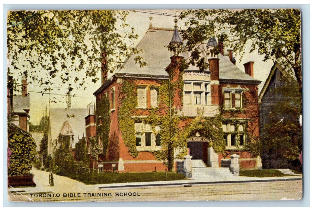 1909 Toronto Bible Training School Toronto Ontario Canada Posted Postcard