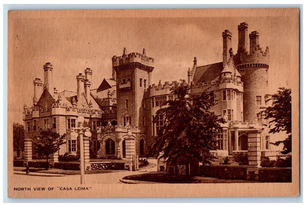 c1940's North View of "Casa Loma" Toronto Ontario Canada Unposted Postcard