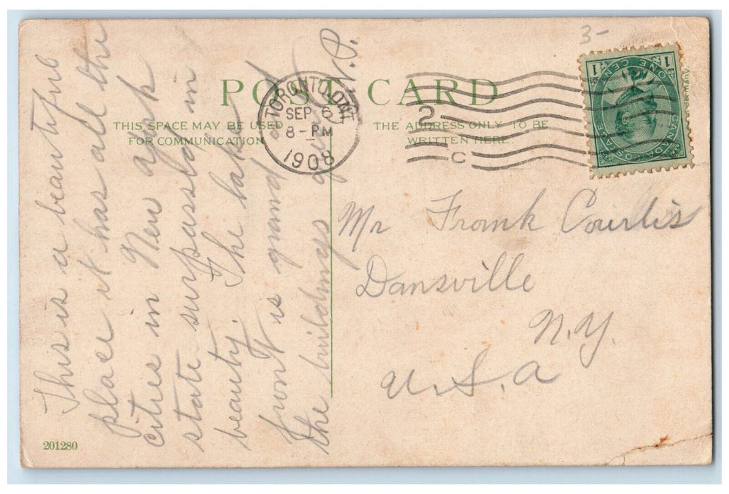 1908 Foresters Temple Building Toronto Ontario Canada Posted Antique Postcard