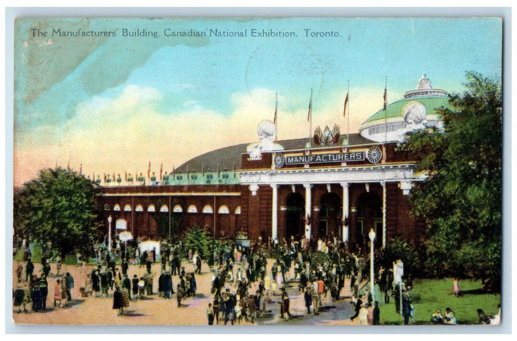 1936 The Manufacturers Building National Exhibition Toronto Canada Postcard