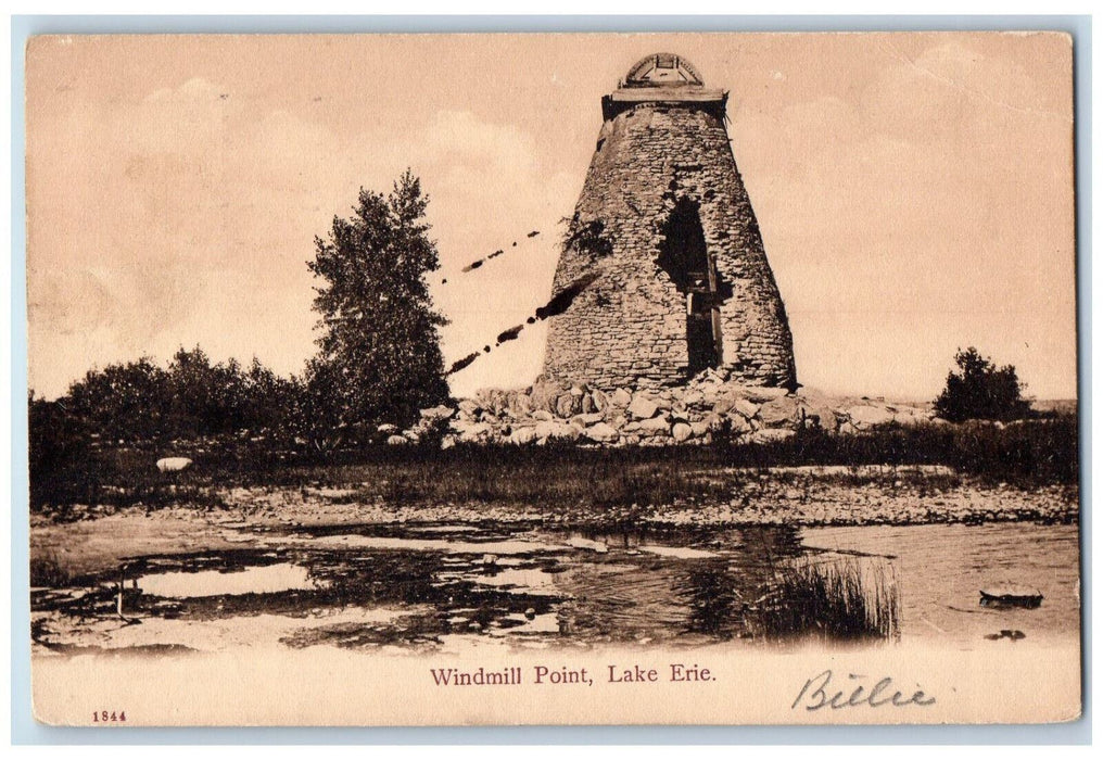 1907 Windmill Point Lake Erie Canada Posted Antique HL Woehler Postcard