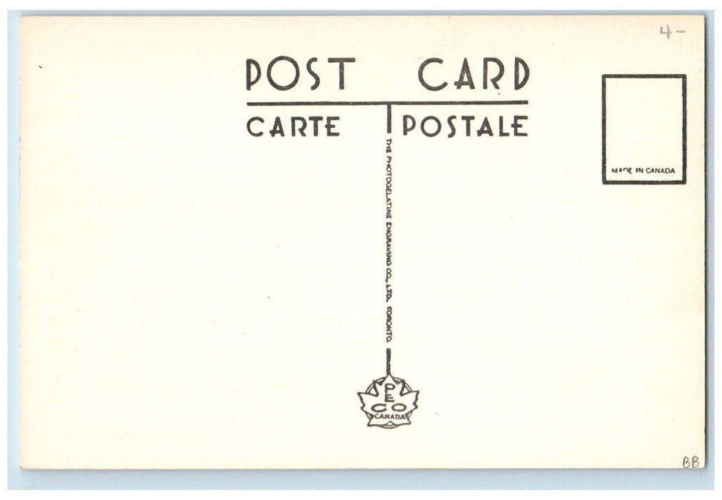 c1940's Lock No. 3 Welland Ship Canal Near St. Catharines Ontario Postcard