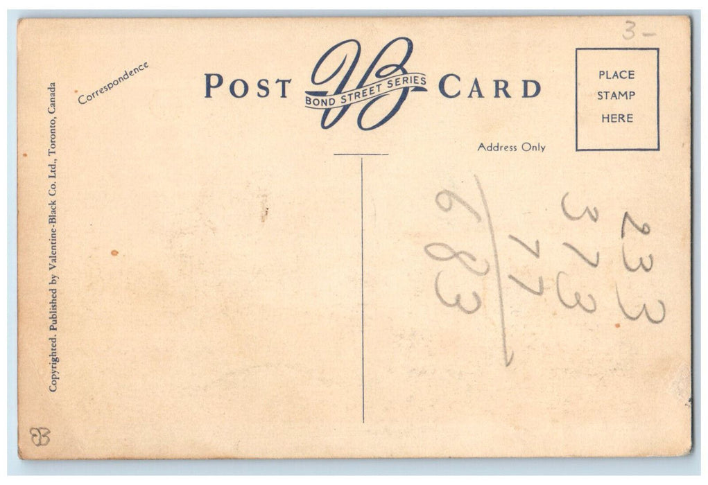 c1930's Traffic on Welland Ship Canal Ontario Canada Vintage Postcard