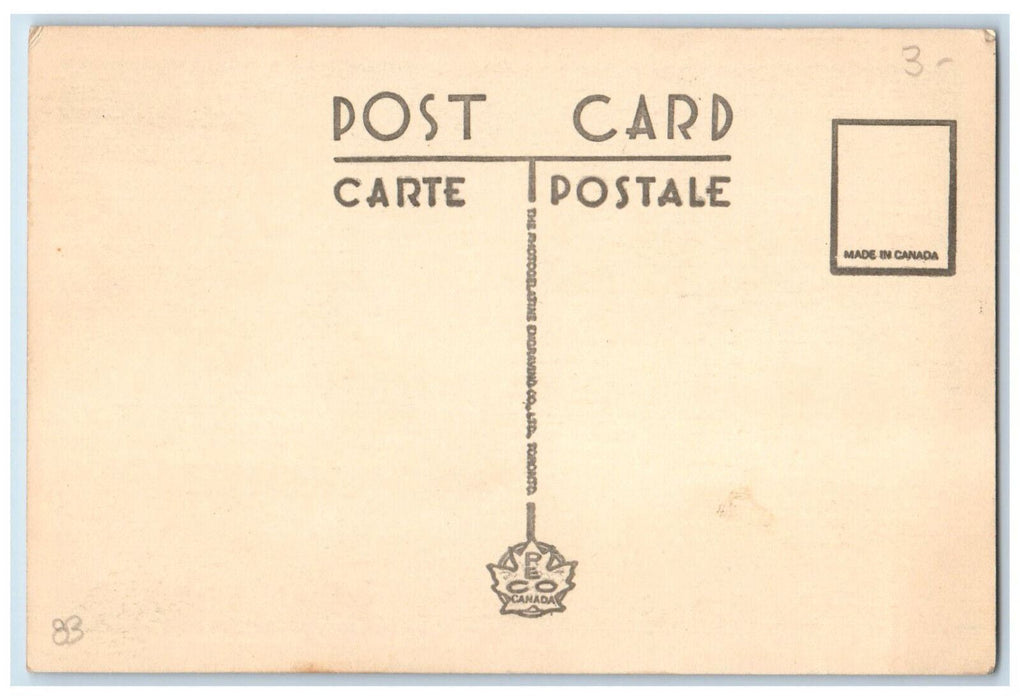 c1930's Lift Bridges at Port Colborne Welland Ship Canal Ontario Canada Postcard