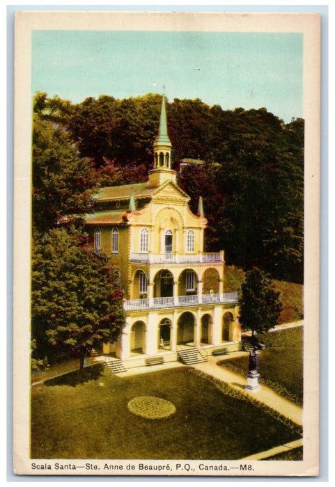 c1930's Scala Santa Ste. Anne De Beaupre Quebec Canada Vintage Unposted Postcard