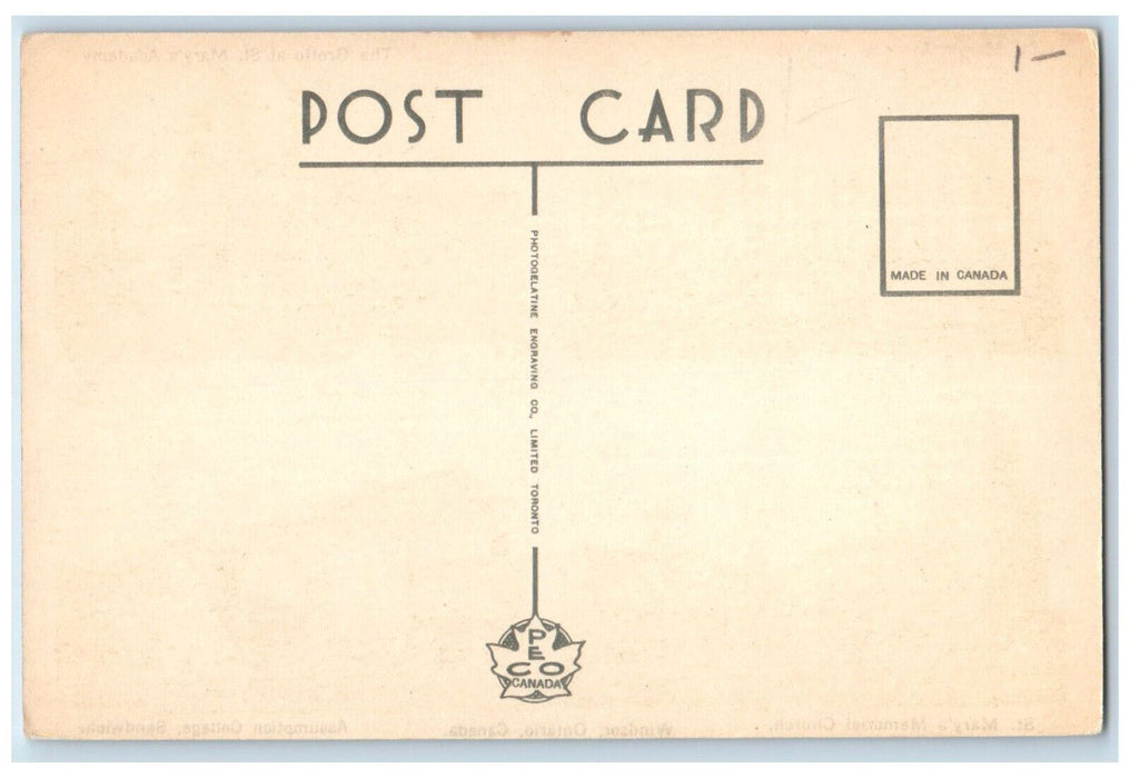 c1930's Academy Church Assumption College Windsor Canada Multiview Postcard