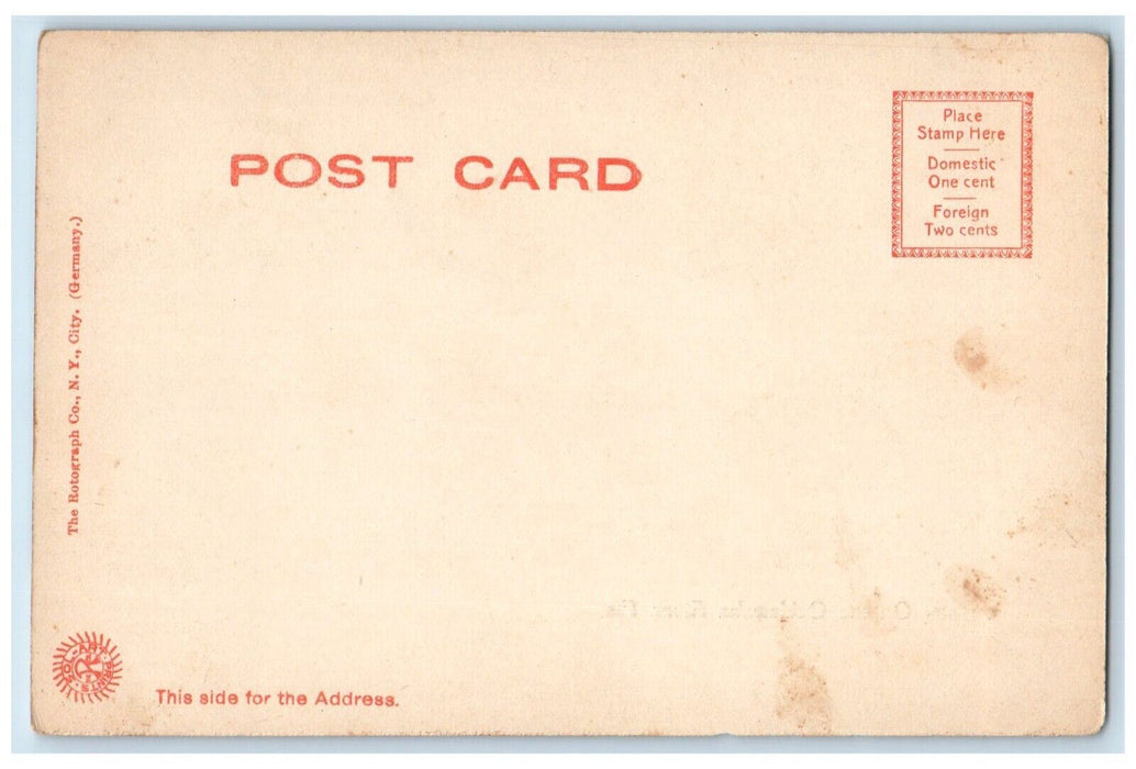 c1905 Boat On The Ocklawaha River Florida FL Rotograph Unposted Antique Postcard