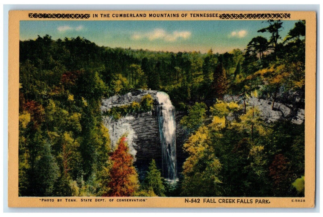 Fall Creek Falls Park In The Cumberland Mountains Of Tennessee TN Postcard